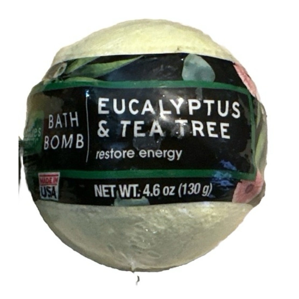 New NATURES BEAUTY Eucalyptus & Tea Tree Bath Bomb